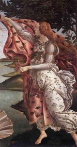 The Birth of Venus (detail 4) c. 1485 by Sandro Botticelli