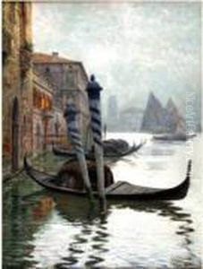 Canal A Venise. by Emilio Vasarri