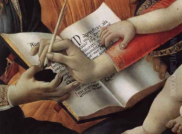 Madonna del Magnificat (detail 2) 1480-81 - view 1