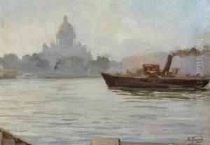 View Of St. Petersburg by Hanzen Aleksei Vasilievitch