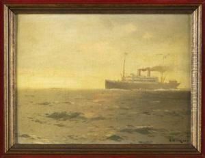 Shipping In Calm Seas by Hanzen Aleksei Vasilievitch