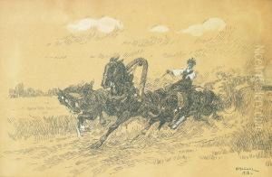 A Speeding Troika by Nikolai Vasilyevich Ilyin