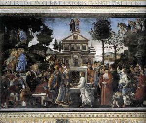 Three Temptations of Christ 1481-82 by Sandro Botticelli