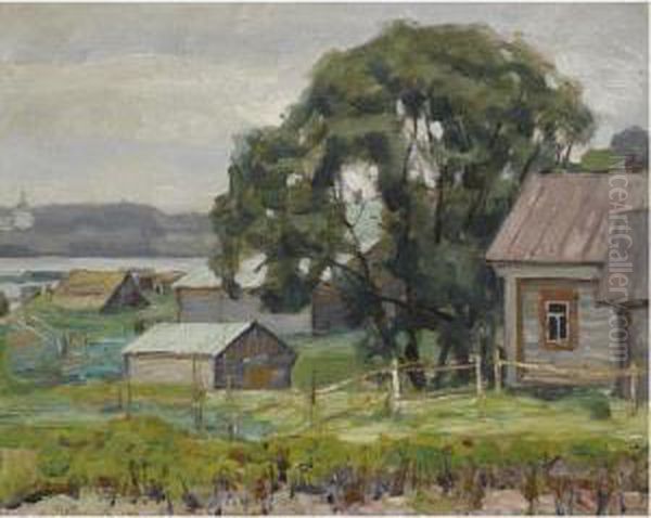The Church Across The River At Zagoryanskoe - view 1