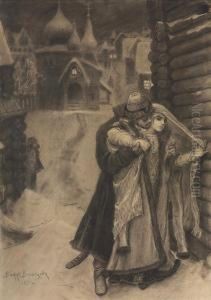 Kiribeevich And Alena Dmitrievna From The Song Of The Merchantkalashnikov Kiribeevich And Alena Dmitrievna From The Song Of The Merchantkalashnikov