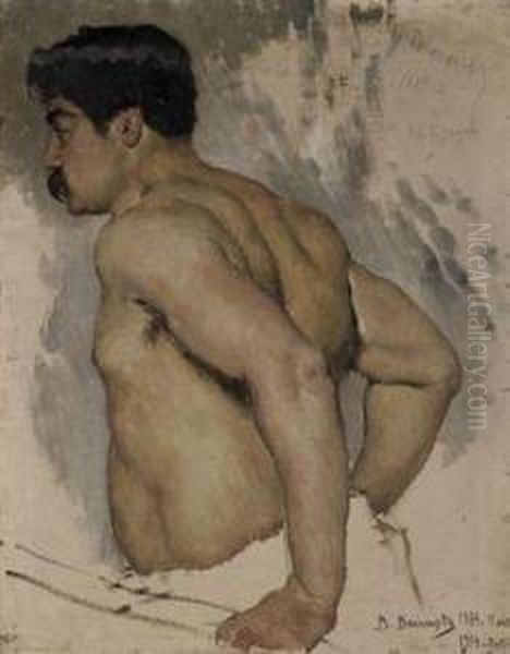 Portrait Of The Artist Nikolai Kuznetsov (1850-1929) - view 1
