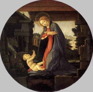 The Virgin Adoring the Child c. 1490 by Sandro Botticelli