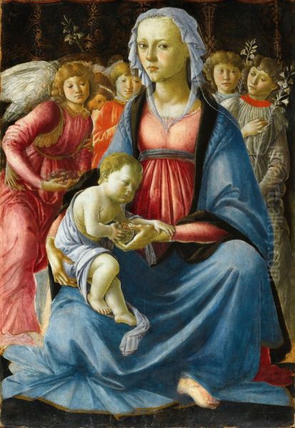 The Virgin And Child With Five Angels - view 1