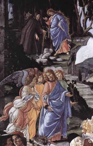 Three Temptations of Christ (detail 1) 1481-82 - view 1