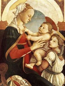 Madonna and Child with an Angel 1465-67 by Sandro Botticelli