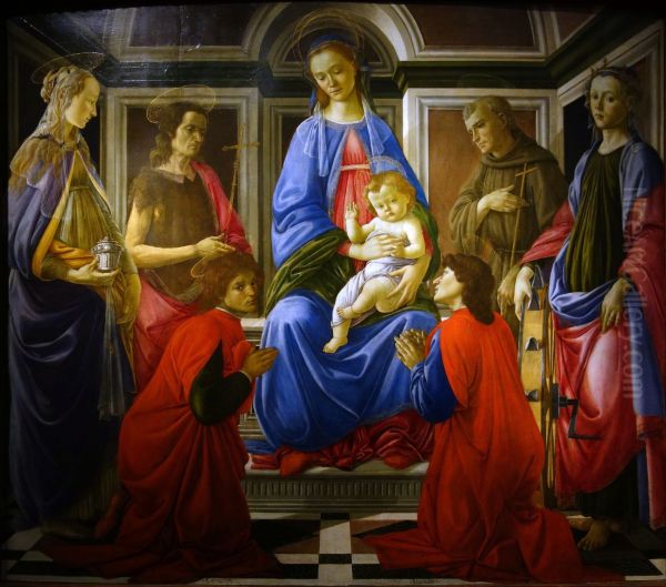 Madonna and Child with Six Saints (Sant'Ambrogio Altarpiece) c. 1470 - view 1