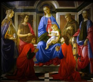 Madonna and Child with Six Saints (Sant'Ambrogio Altarpiece) c. 1470 by Sandro Botticelli