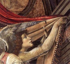 San Barnaba Altarpiece (detail 2) c. 1488 by Sandro Botticelli
