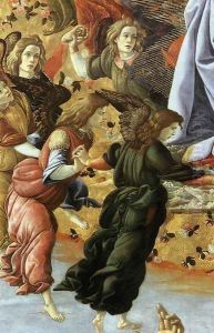 Coronation of the Virgin (detail 2) 1490-92 by Sandro Botticelli