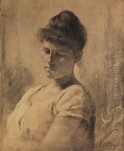 Halbbildnis Eines Jungen Madchens by Geza Vastagh