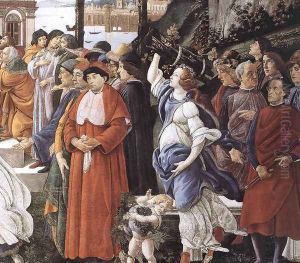 Three Temptations of Christ (detail 3) 1481-82 by Sandro Botticelli