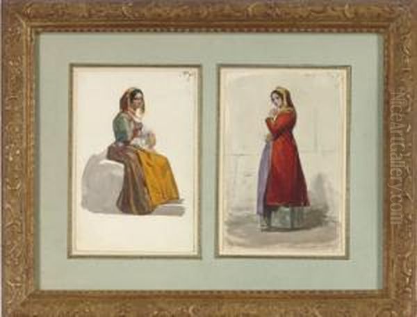 Studies Of Women In Traditional Italian Costume - view 1