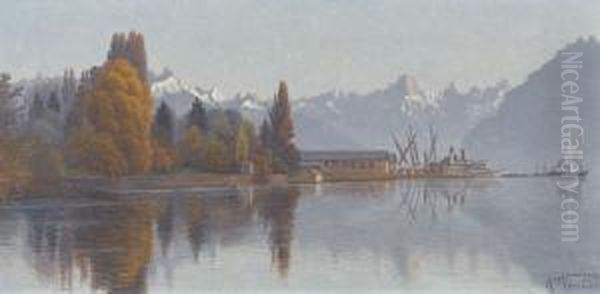 Herbstliche Uferpartie Am Genfersee - view 1
