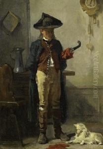 Interior, Soldier With A White Tricorn