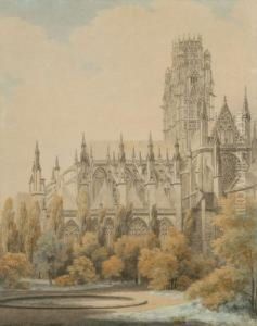 Vue De L'eglise Saint Ouen A Rouen