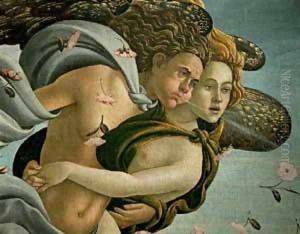 The Birth Of Venus (Detail) (Detail) C1485 by Sandro Botticelli