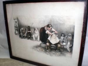 La Barbiere< by Jean Veber