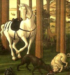 The Story of Nastagio degli Onesti (detail of the second episode) 3