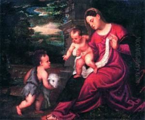 Madonna Con Bambino E San Giovannino