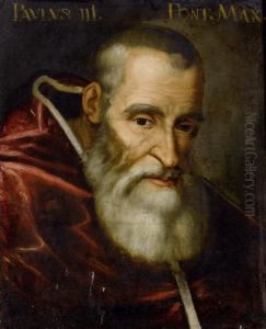 Pape Paolo Iii Farnese by Tiziano Vecellio (Titian)