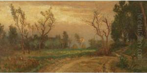 Near Villa Ansidei Perugia, Sunset - view 1