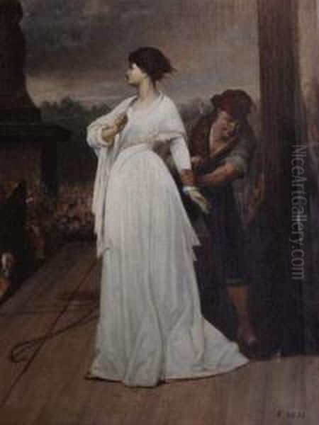 L'echafaud
 Huile Sur Toile, Signee En Bas A Droite - view 1