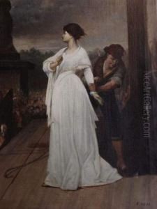 L'echafaud
 Huile Sur Toile, Signee En Bas A Droite