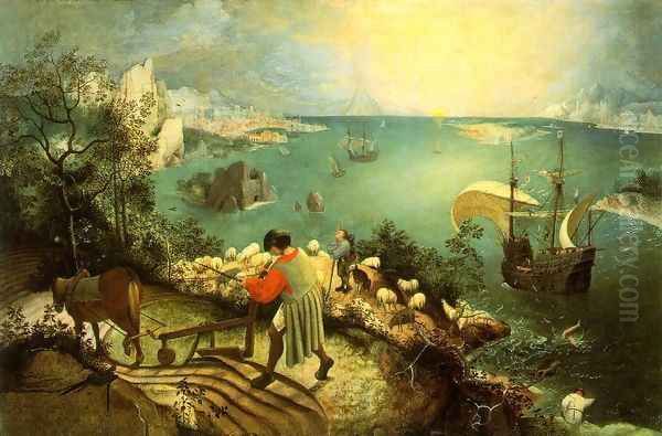 Landscape with the Fall of Icarus c. 1558 - view 1