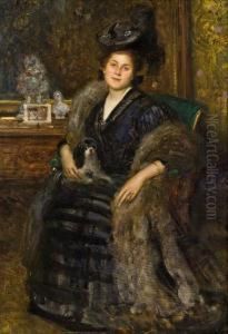 Damenportrat by Eduard Veith