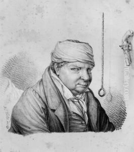 Brustbildnis Eines Mannes Mit Kopfbinde, Pistole by Franz Michael Veith
