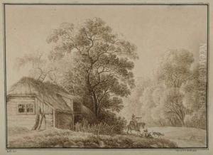 Landschaft Mit Bauernhaus. 1826 by Johann Philipp Veith