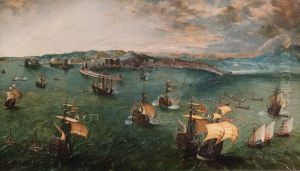 Naval Battle in the Gulf of Naples 1558-62 by Pieter the Elder Bruegel