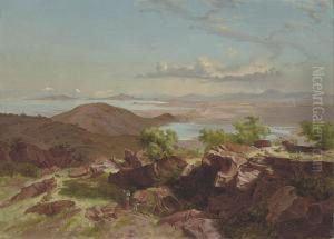 El Valle De Mexico Desde El Cerro De Santa Isabel by Jose Maria Velasco