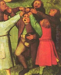 Children's Games (detail 14) 1559-60 by Pieter the Elder Bruegel