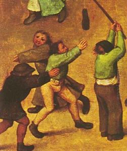 Children's Games (detail 9) 1559-60 by Pieter the Elder Bruegel