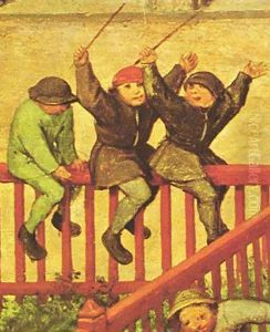 Children's Games (detail 3) 1559-60 by Pieter the Elder Bruegel
