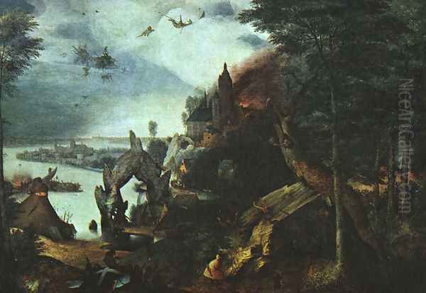 Landscape with the Temptation of Saint Anthony 1555-58 - view 1