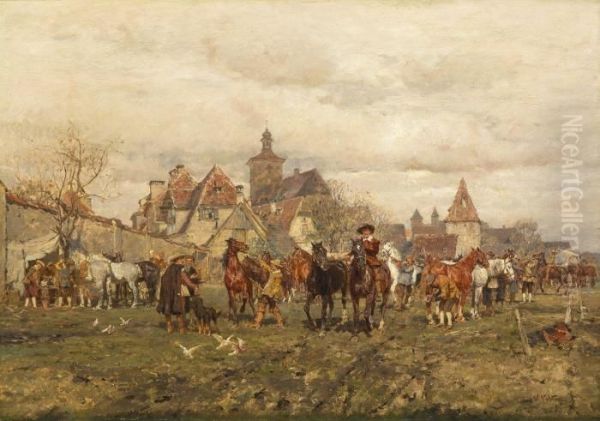 Leading The Horses - view 1