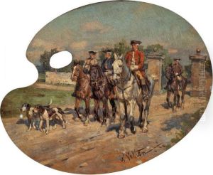 Ausritt Zur Jagd by Wilhelm Velten