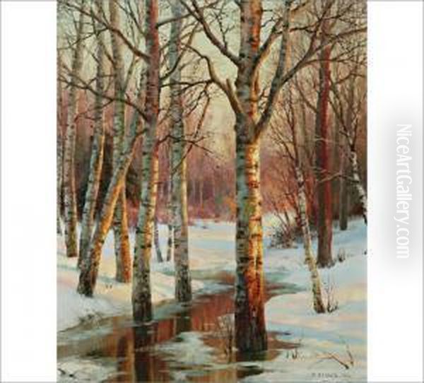 Early Spring In A Birchwood - view 1