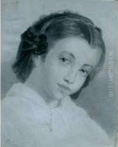 Portrait D'une Jeune Fille (1826) by Aleksei Gavrilovich Venetsianov
