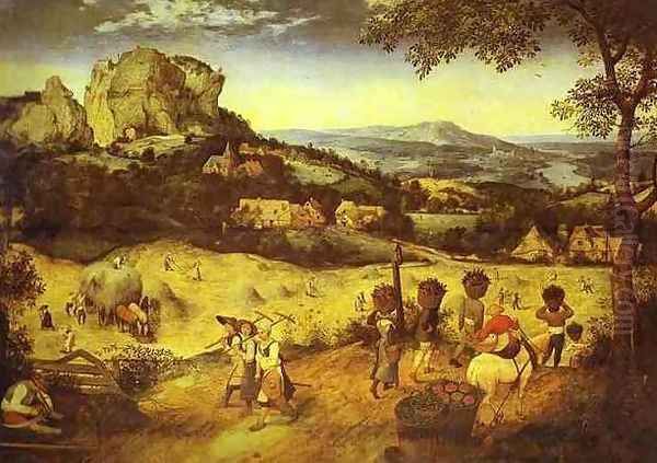 Haymaking by Pieter the Elder Bruegel