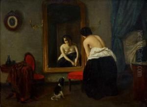 Dame Vor Dem Spiegel by Camille Venneman