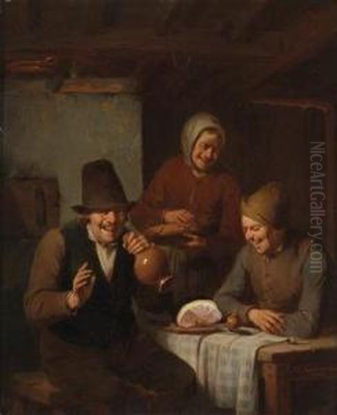 Cheerful Group At The Inn - view 1