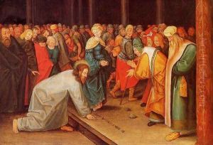 Christ and the Adulteress by Pieter the Elder Bruegel